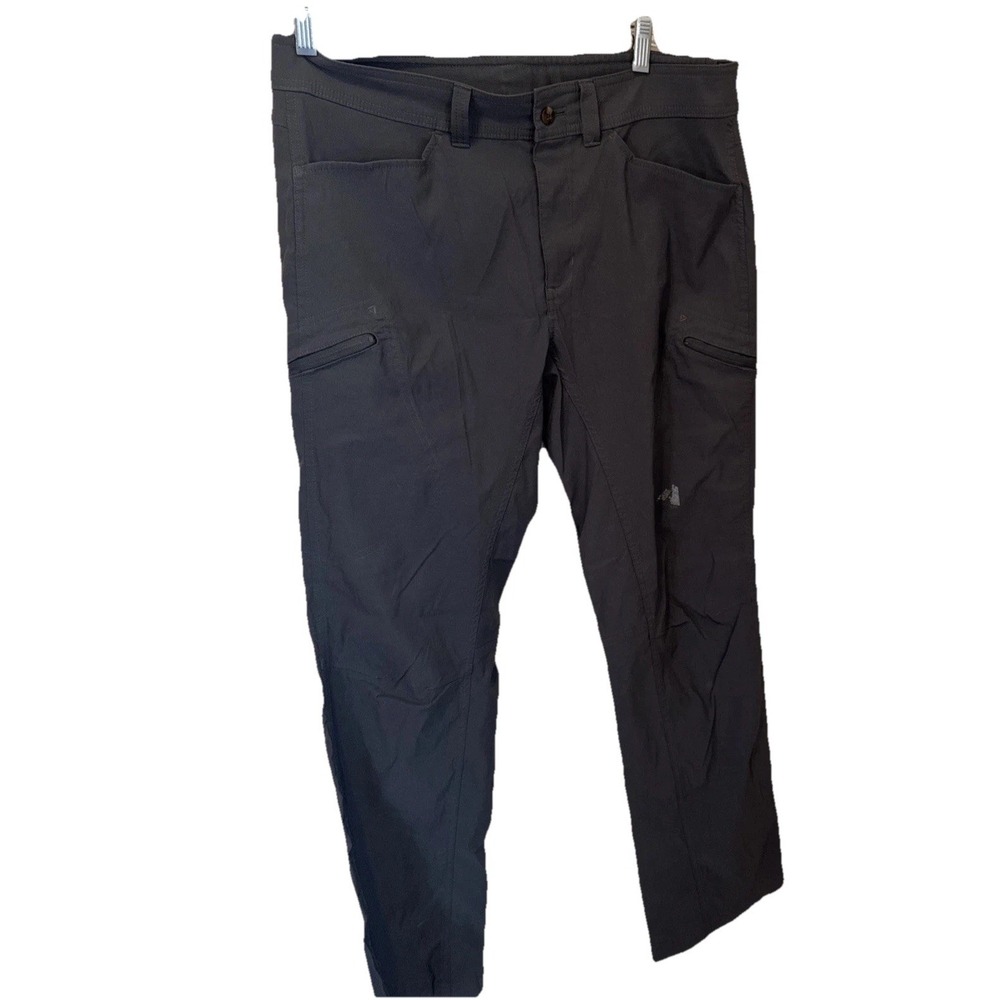 Eddie Bauer Ascent Men's 34x32 Hiking Travel Pants Black Missing One Back Pocket